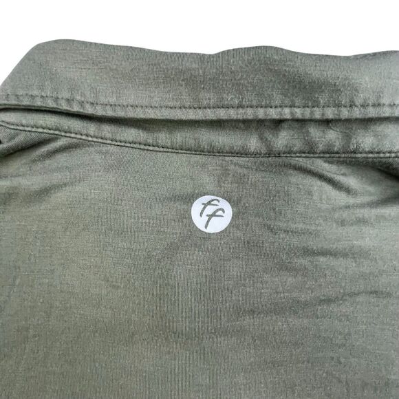 Free Fly Polo Shirt Mens XXL Green Performance Bamboo Short Sleeve Casual - Picture 6 of 9
